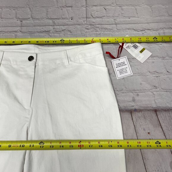 NWT Ruby Rd. Women Pull On Comfort Waistband Bermuda Shorts Size 14 White M258 6 - Picture 3 of 16